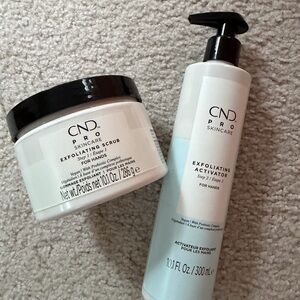 CND Pro Skincare Exfoliating Scrub & Activator for Hands new